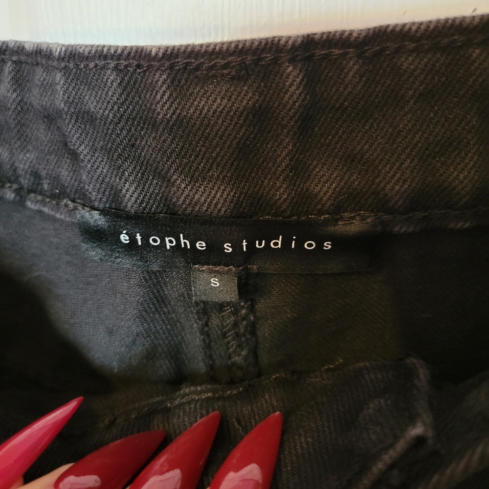 NWOT Etophe Studios "Peony Princess" Jean Shorts - Picture 3 of 3